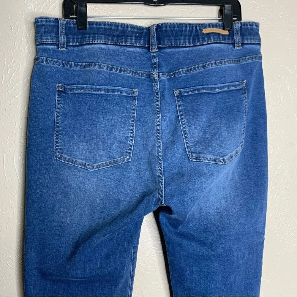 Soft Surroundings Supremely‎ Soft Relaxed Straight Leg Jeans blue - Picture 7 of 13